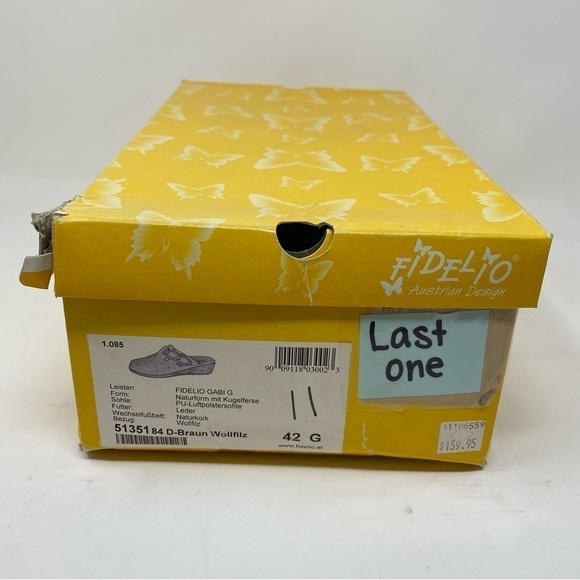 FIDELIO FELT Comfort CLOGS 51-351 Brown - Picture 7 of 7